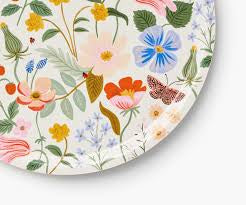 Rifle Paper Co - Large Round Tray - Strawberry Fields