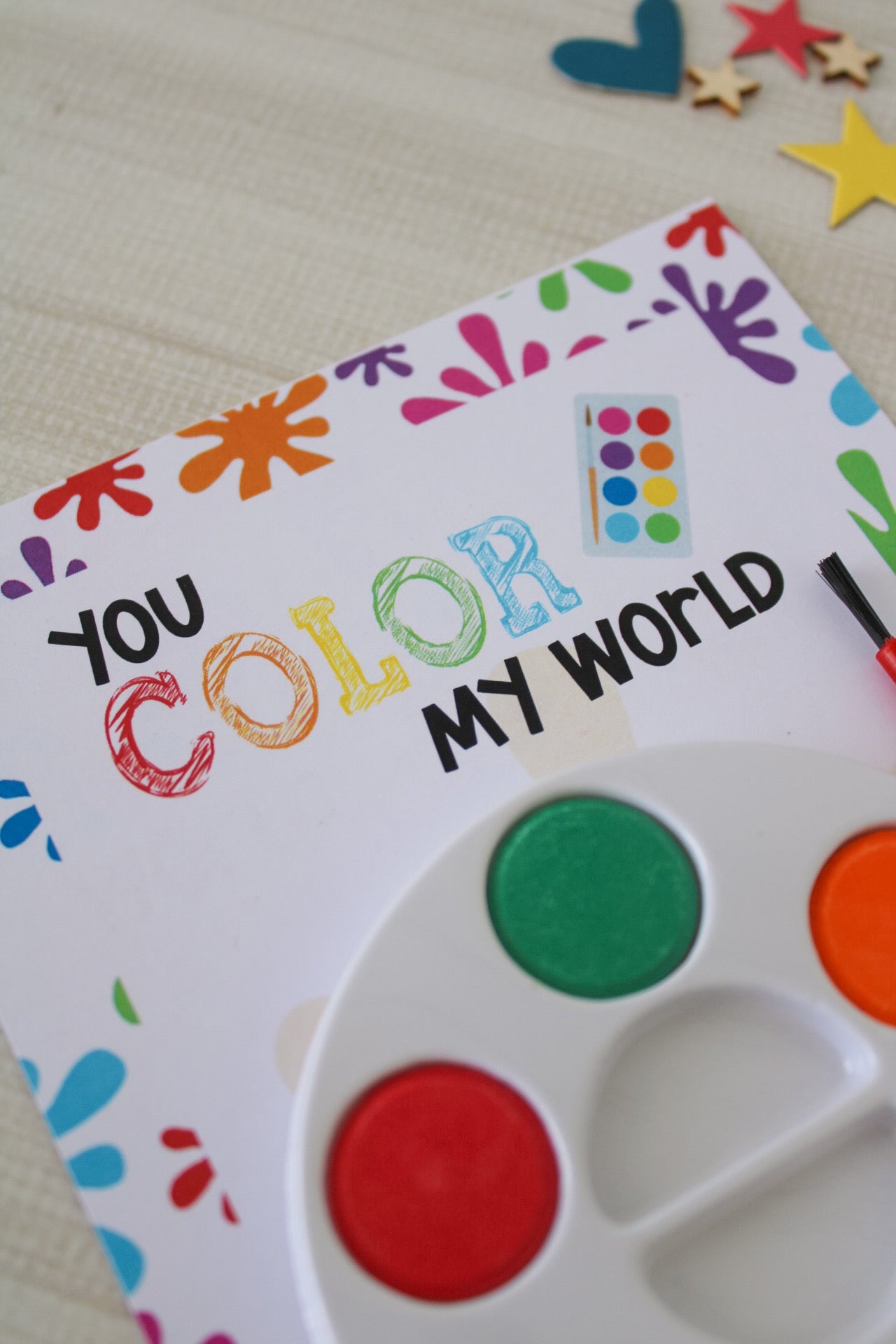 You Color My World - Watercolor Gift Set | Kids