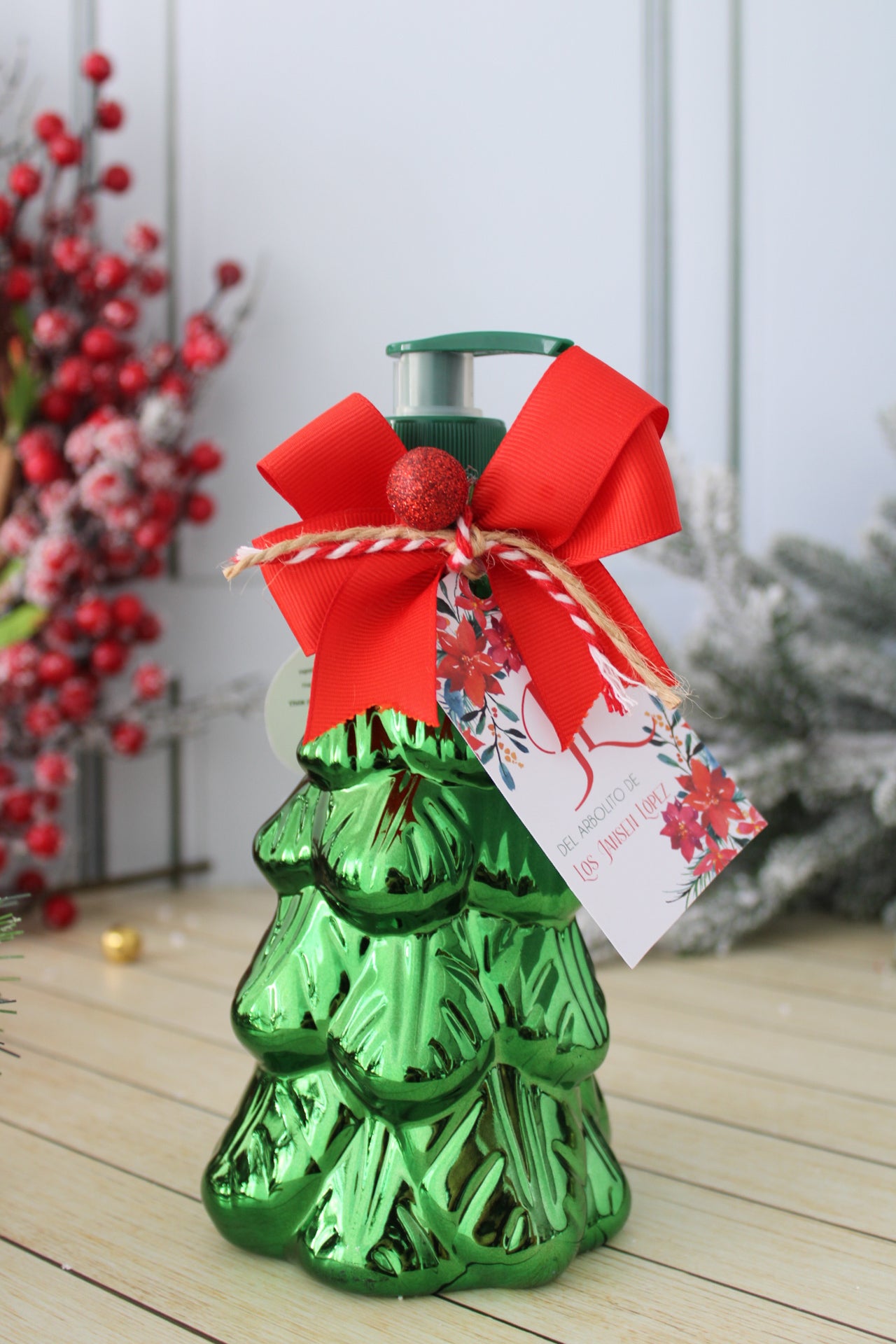 Jabón Líquido + Contenedor Reusable - Árbol Verde