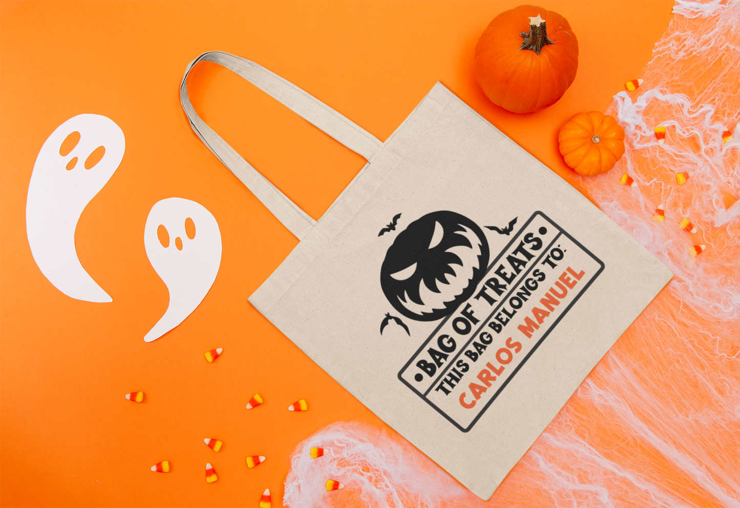 BAG OF TREATS Canva Bag - Spooky & Sweet