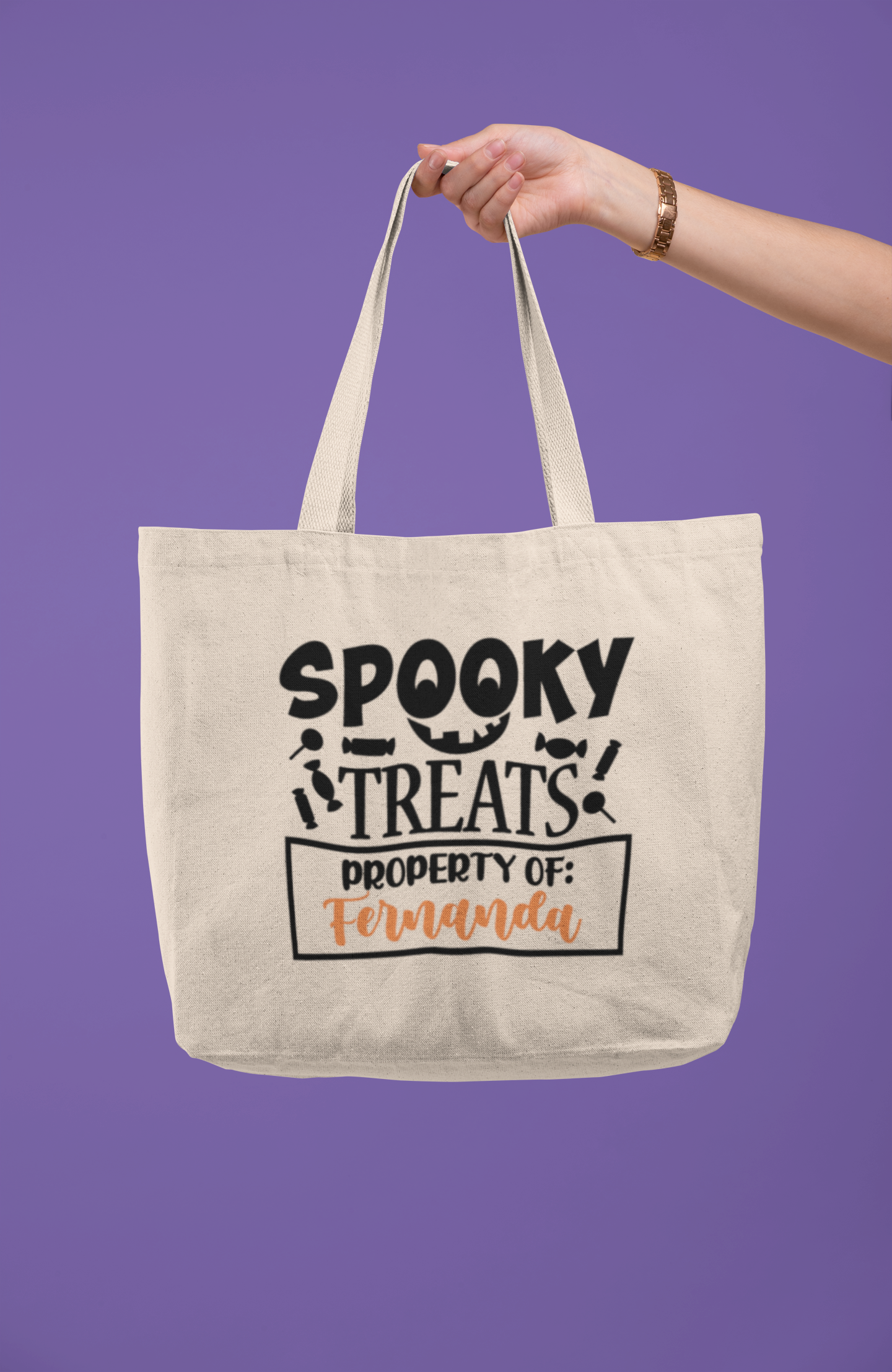 SPOOKY TREATS Canva Bag - Spooky & Sweet