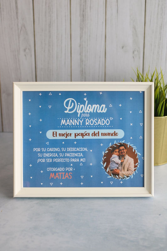 Diploma para el Mejor Padre del Mundo