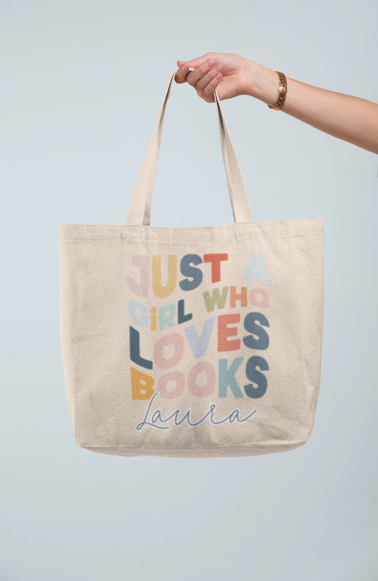 Canva Bag - Just a Girl who Loves Books