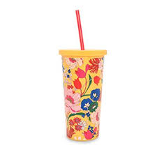 SIP SIP TUMBLER WITH STRAW - SUNSHINE SUPER BLOOM