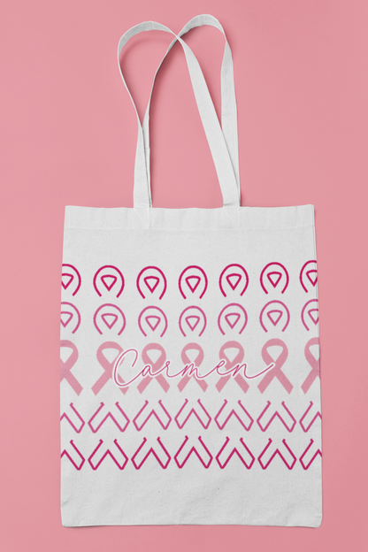 Canva Bag Ribbons - Ellas Contra el Cáncer