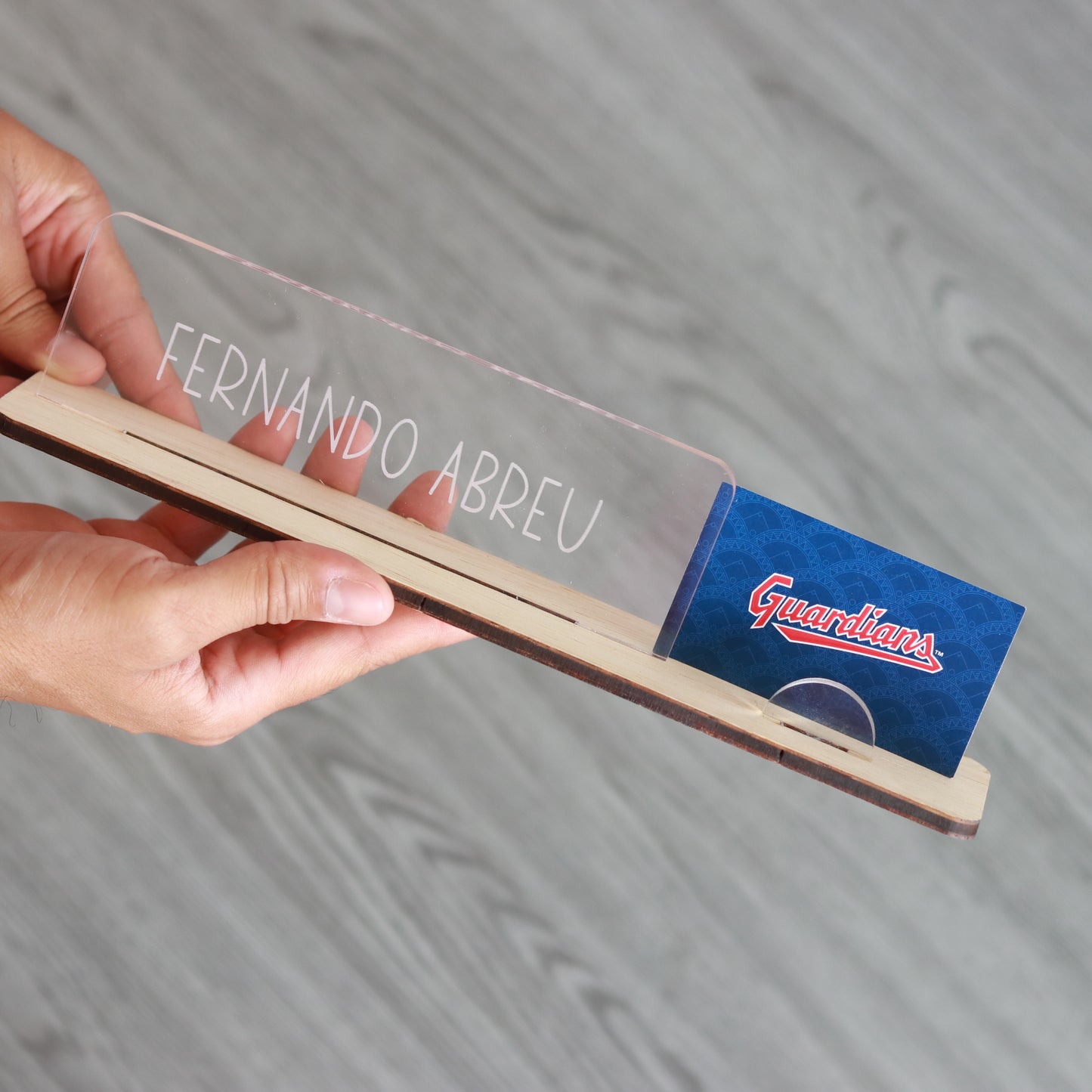 Name Plaque + Presentation Card Holder