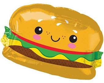 Anagram Super Shape "Hamburger" Foil Balloon