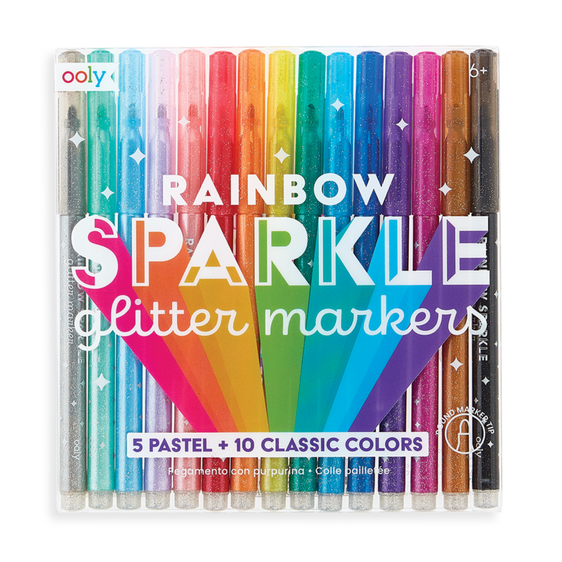 OOLY - Rainbow Sparkle Glitter Markers