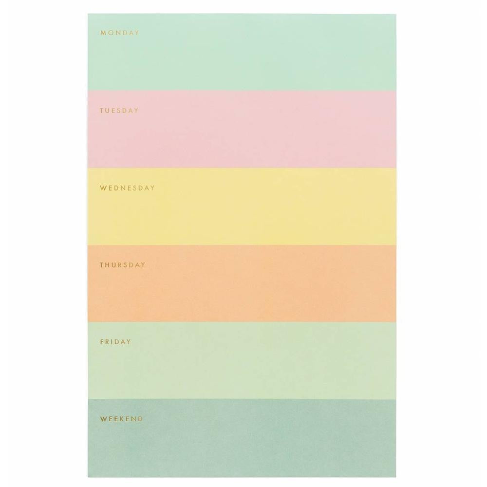 Rifle Paper Co. - Color Block Memo Pad - Week